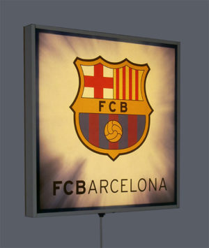 Pòster FC Barcelona. Amb llum i so